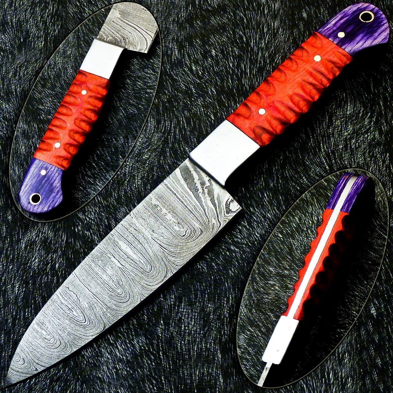 10'' Hand Forged Damascus Steel Chef Knife Kitchen Knife