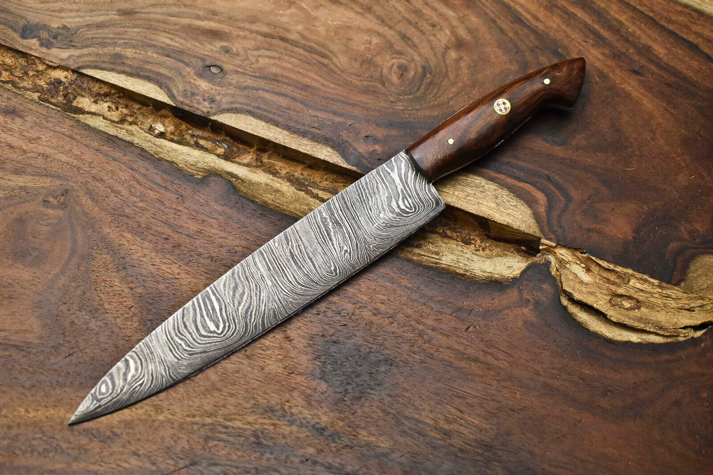 11" Handmade Damascus Steel Kitchen Chef Knife | Full Tang Professional Blade