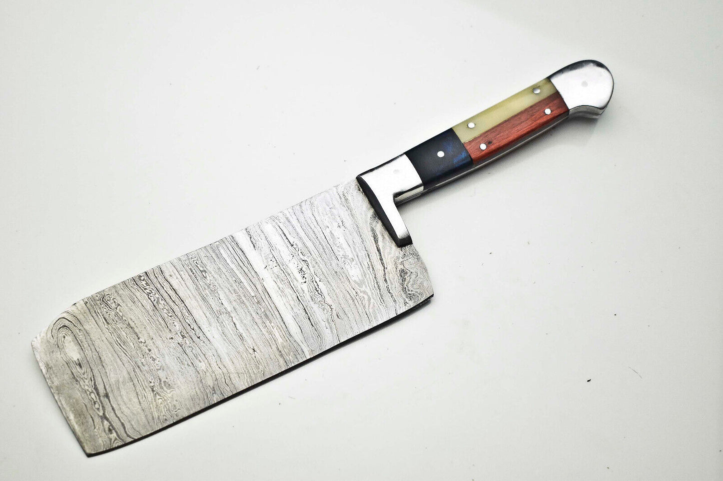 12.0" Custom Handmade Damascus Steel Chef Chopper Knife | Full Tang Kitchen Knife