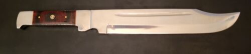 18" Handmade D2 Steel High Polish Survivalist Hunting Bowie Knife with Micarta Handle