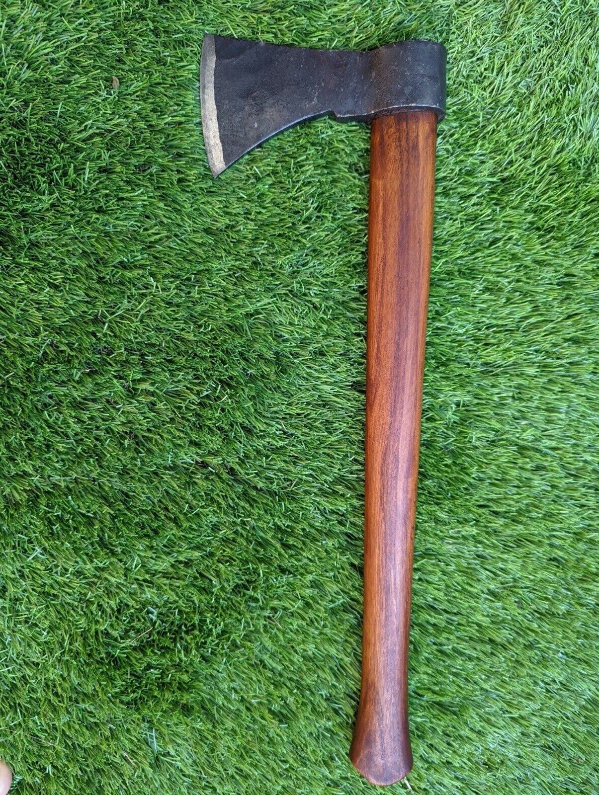 18 Inch Hand Forged Slavic Viking Battle Axe Tomahawk with Wooden Handle