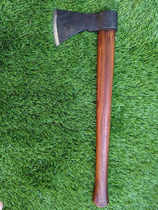 18 Inch Hand Forged Slavic Viking Battle Axe Tomahawk with Wooden Handle