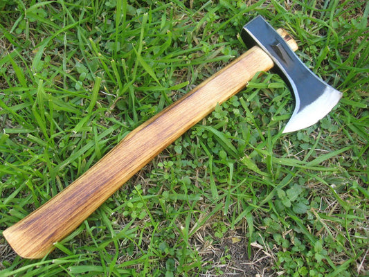 Custom Forged Bearded Viking Axe | Compact Tomahawk & Hunting Hatchet