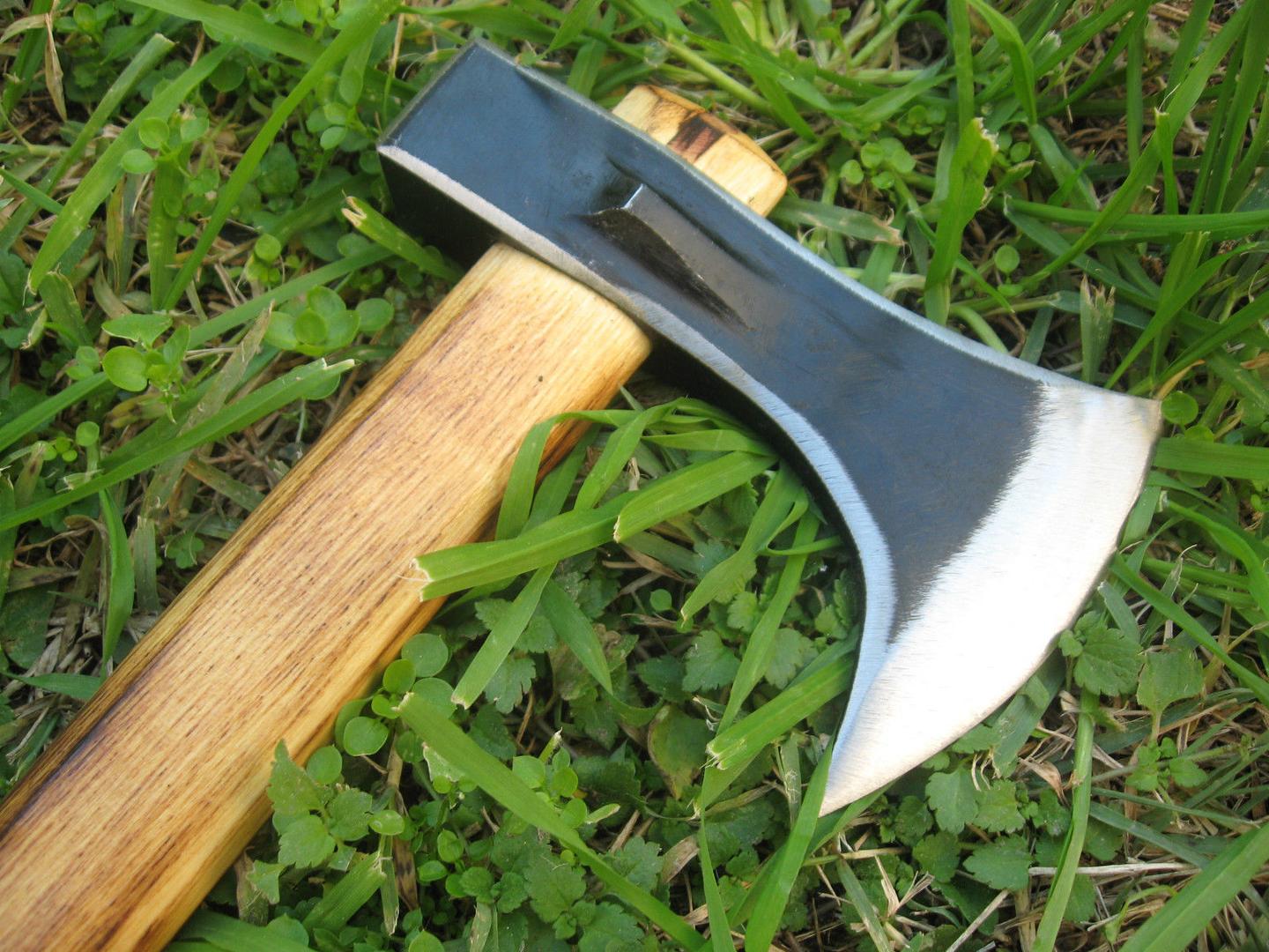 Custom Forged Bearded Viking Axe | Compact Tomahawk & Hunting Hatchet