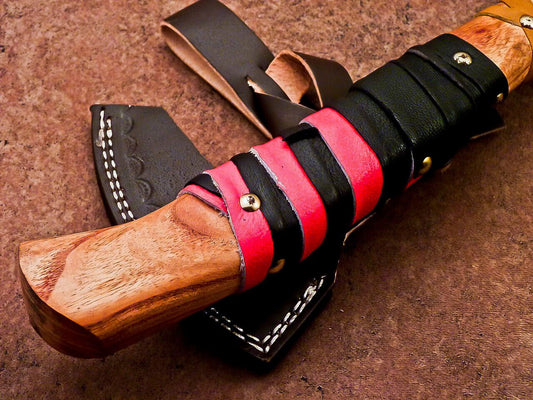 Handmade Carbon Steel Viking Axe – Bearded Camping Hatchet Tomahawk 14.5"