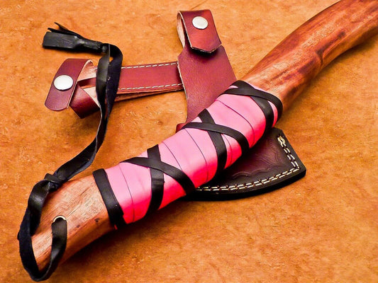 Custom Hand Forged Steel Viking Bearded Camping Axe Hatchet Tomahawk