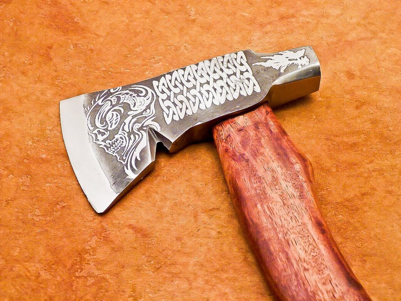 Custom Hand Forged Steel Viking Bearded Camping Axe Hatchet Tomahawk