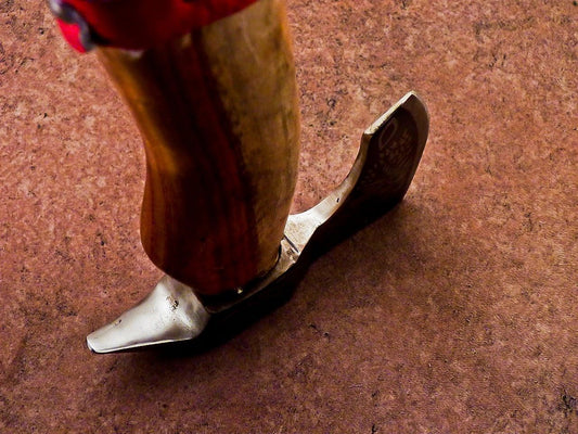 Custom Handmade Carbon Steel Viking Axe – Bearded Camping Hatchet Tomahawk 16"