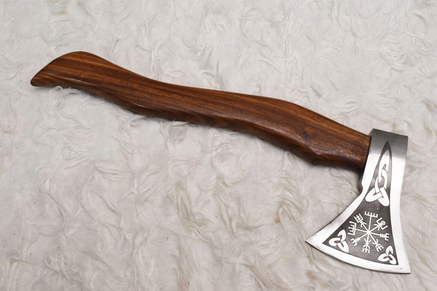 Hand Forged Viking Bearded Hammer Axe | Handmade Carbon Steel Hatchet 16"