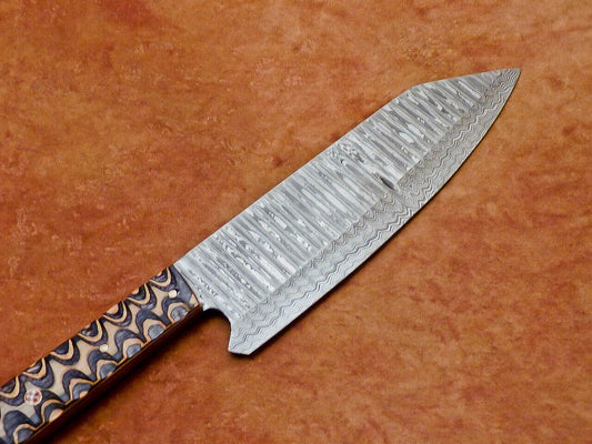 13" Professional Chef Kitchen Knife Damascus Blade "HARD WOOD"