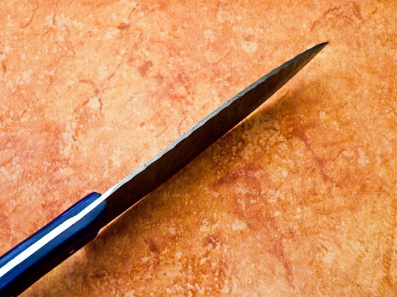 12" Professional Chef Knife – Handmade Damascus Blade Kitchen Knife with Hardwood Handle