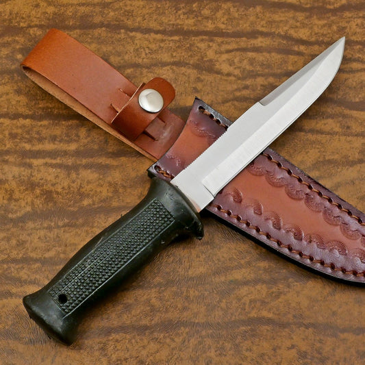 Custom Handmade D2 Steel Bowie Knife – 12-Inch Hunting & Outdoor Blade