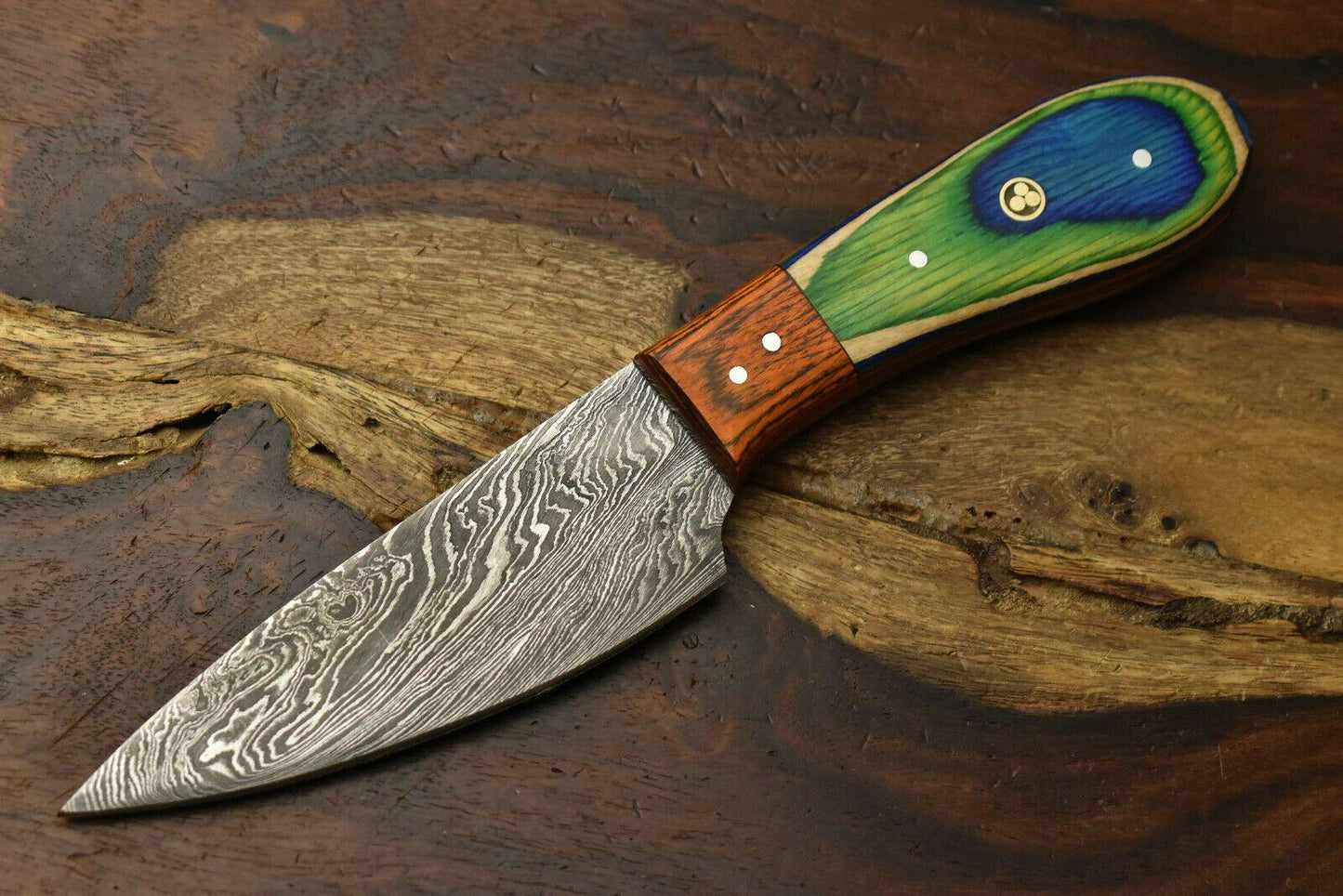 Hand Made Damascus Steel Blade Chef Kitchen Full Tang Knive