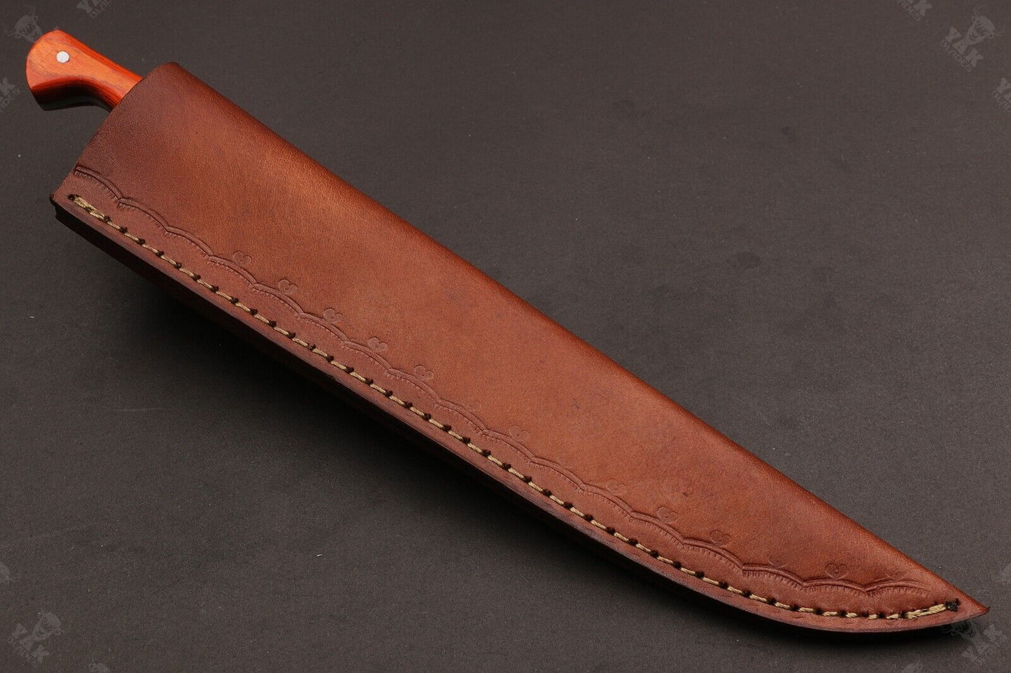 12" Hand Forged Damascus Fillet Knife Custom Fillet Knife With Pakka Wood Handle