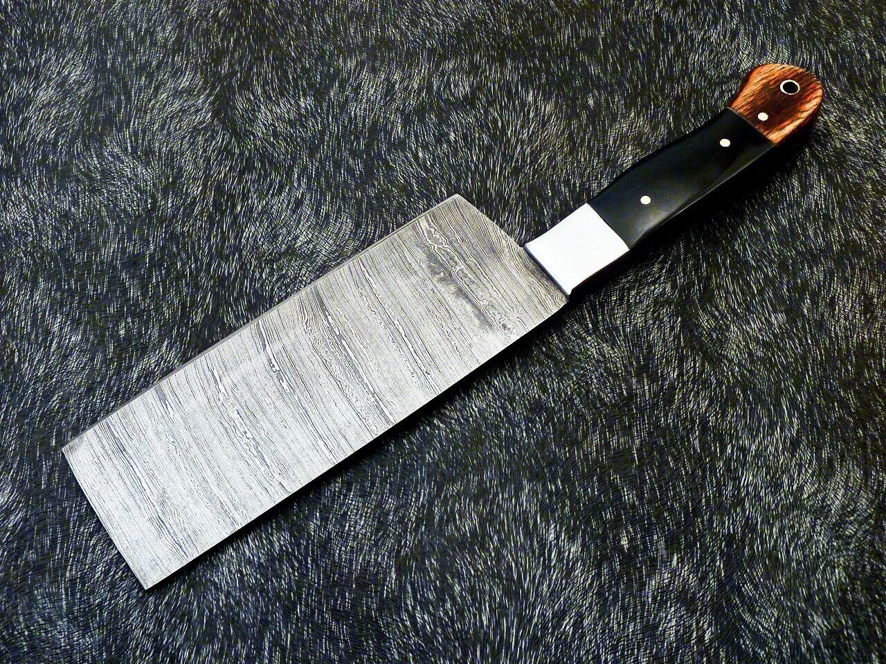 11" Handmade Professional Damascus Chef Chopper Knife with Hardwood Handle