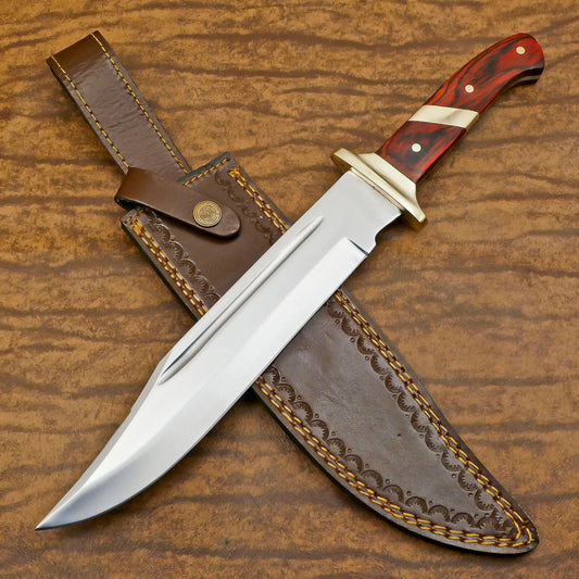 Handmade 12-Inch D2 Steel Full Tang Huge Bowie Hunting & Sport Knife