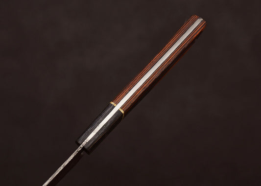 Custom Handmade Damascus Steel Outdoor Chef Knife with Pakka Wood Handle & Leather Sheath