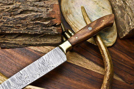 Handmade Damascus Steel Chef Knife – Full Tang Kitchen Blade