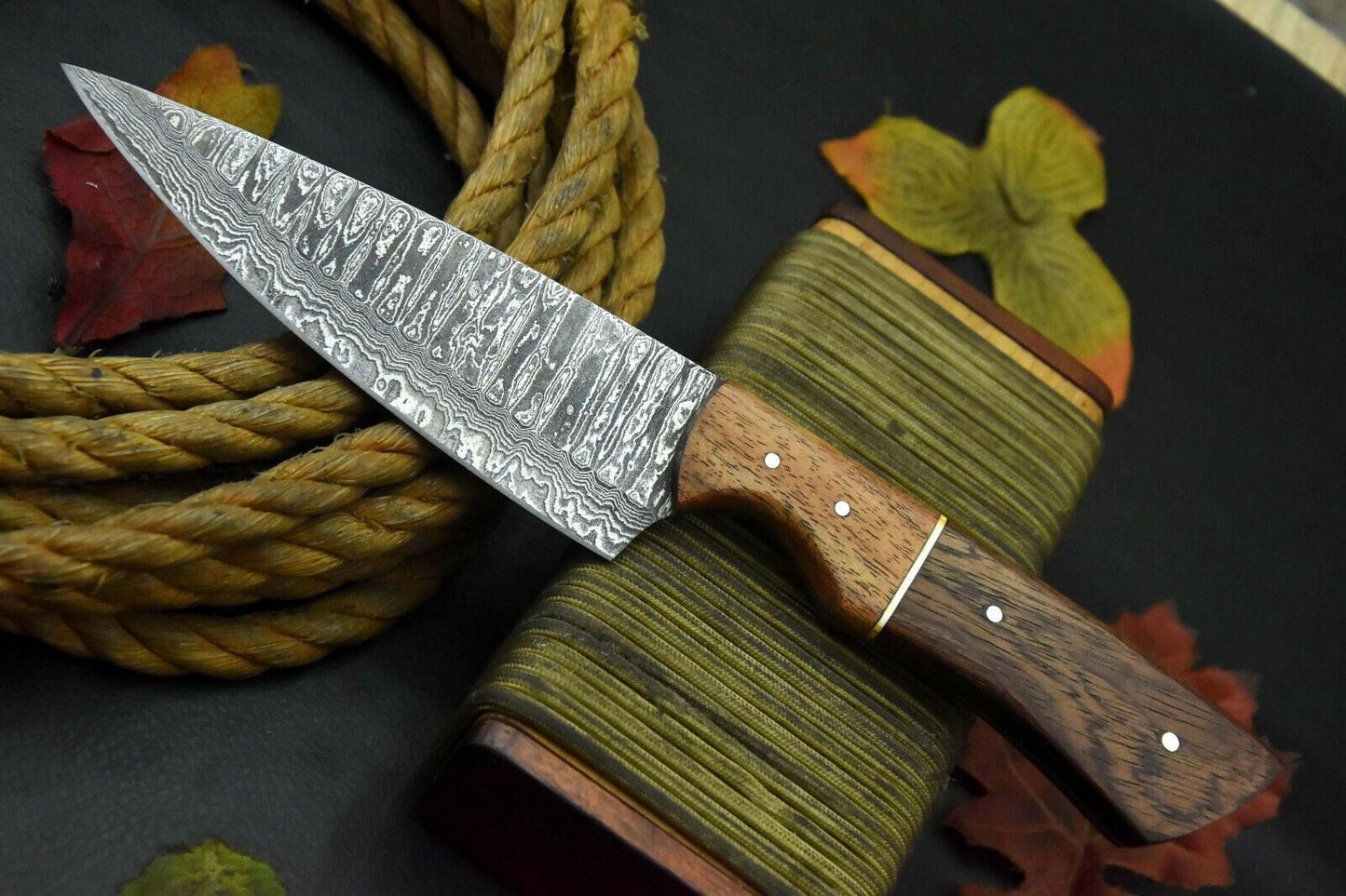 Custom Forged Damascus Steel Kitchen Knife | Chef Fillet Knife Gift