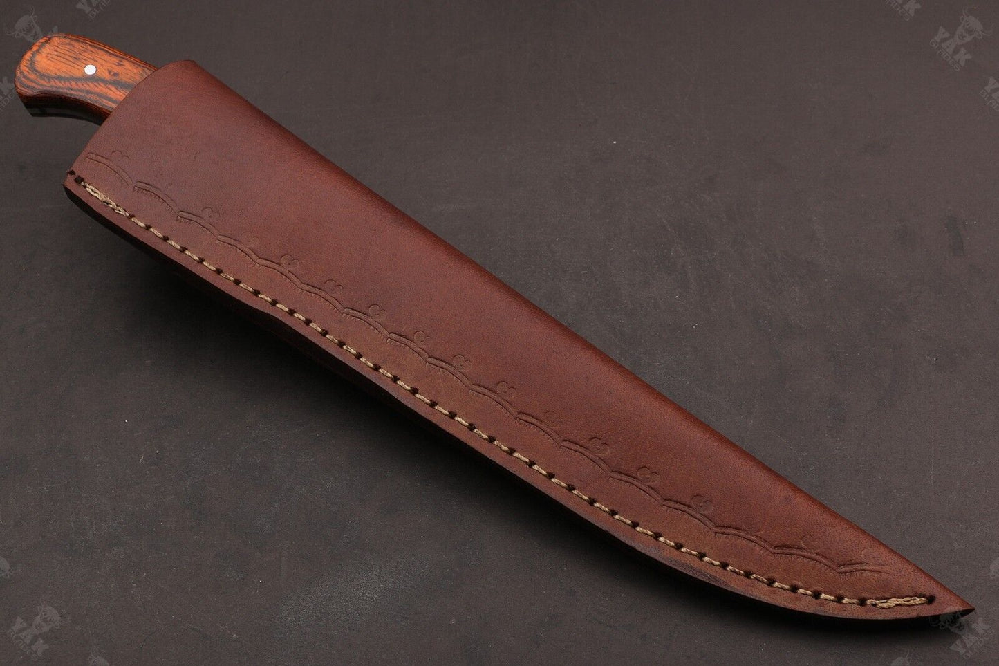 12" Custom Handmade Twist Damascus Steel Fillet Knife & Damascus Fillet Knife W/Sheath