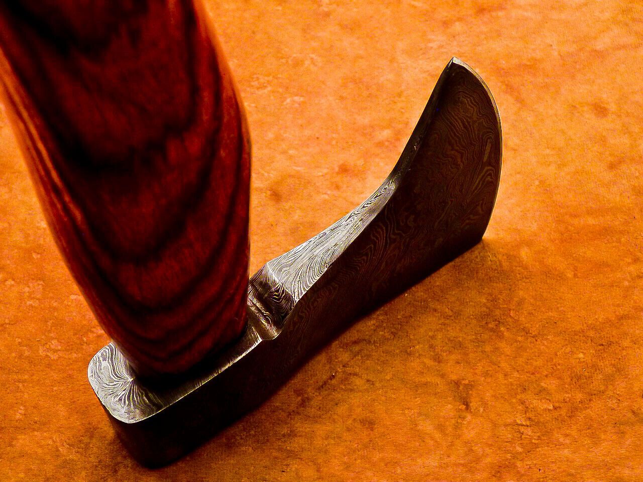 Limited Edition Handmade Damascus Steel Axe with Natural Wood Handle Damascus Axe for Sale