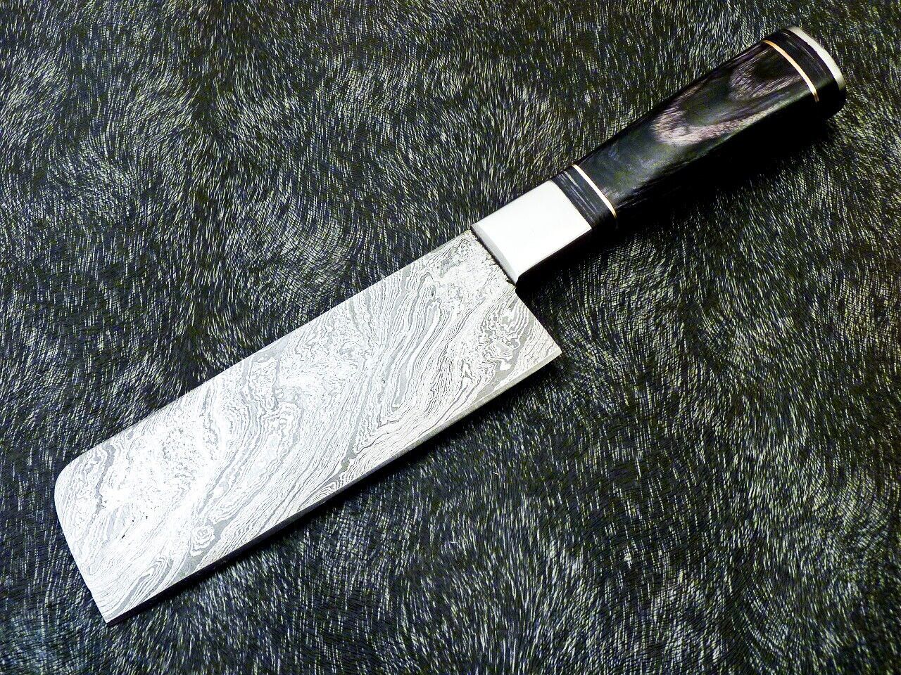 11" Custom Hand Forged Damascus Steel Chopper Knife | Kitchen & Chef Knife with Natural Wood Handle