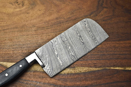 Damascus Chef Knife – Full Tang Custom Steel Blade Kitchen & Outdoor Sport Knife