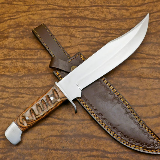 Handmade 12-Inch D2 Steel Full Tang Extra-Large Bowie Hunting & Camping Knife