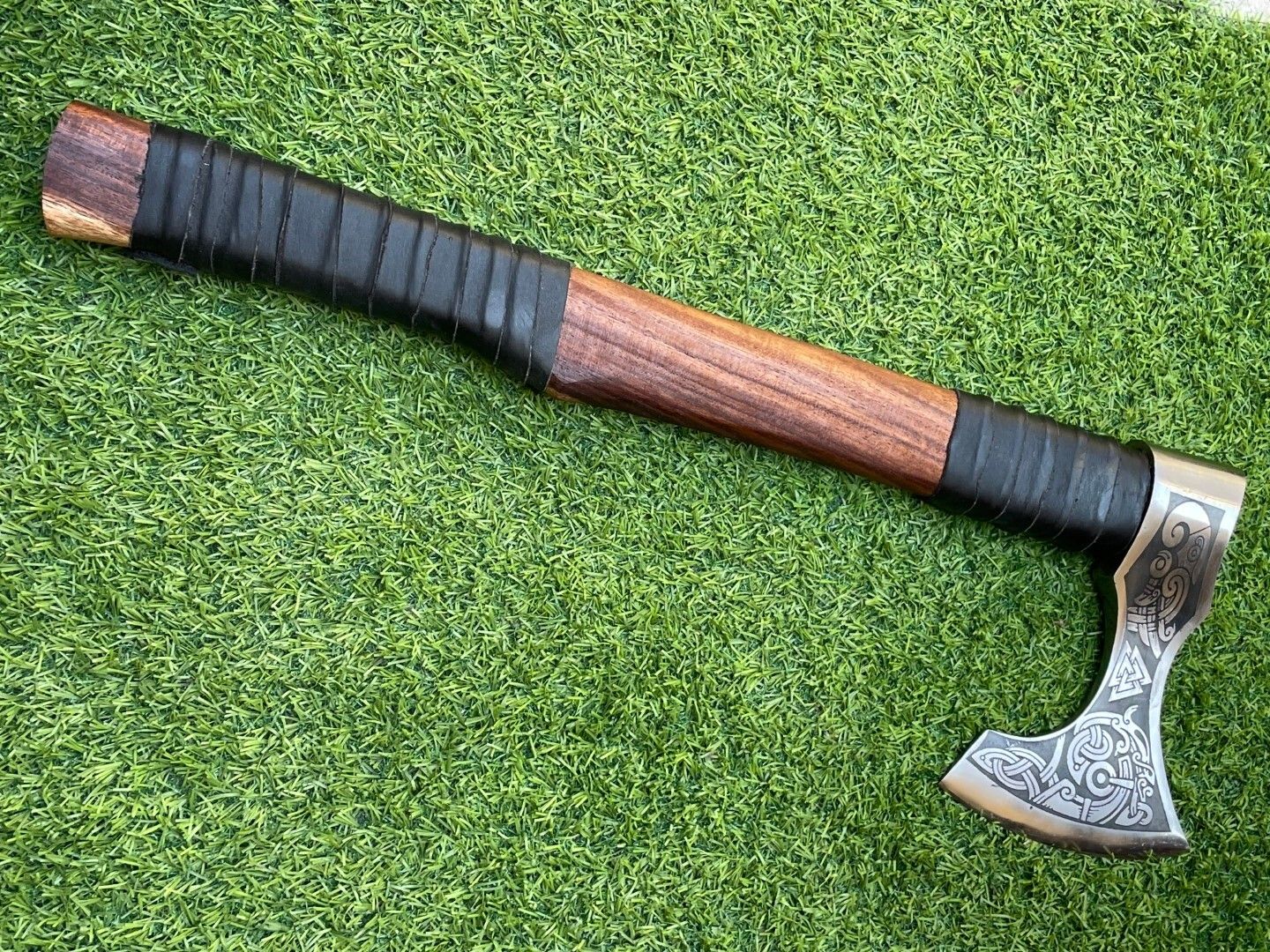 Custom Handmade Viking Hatchet Axe Premium Carbon Steel 21 Inch Bearded Axe