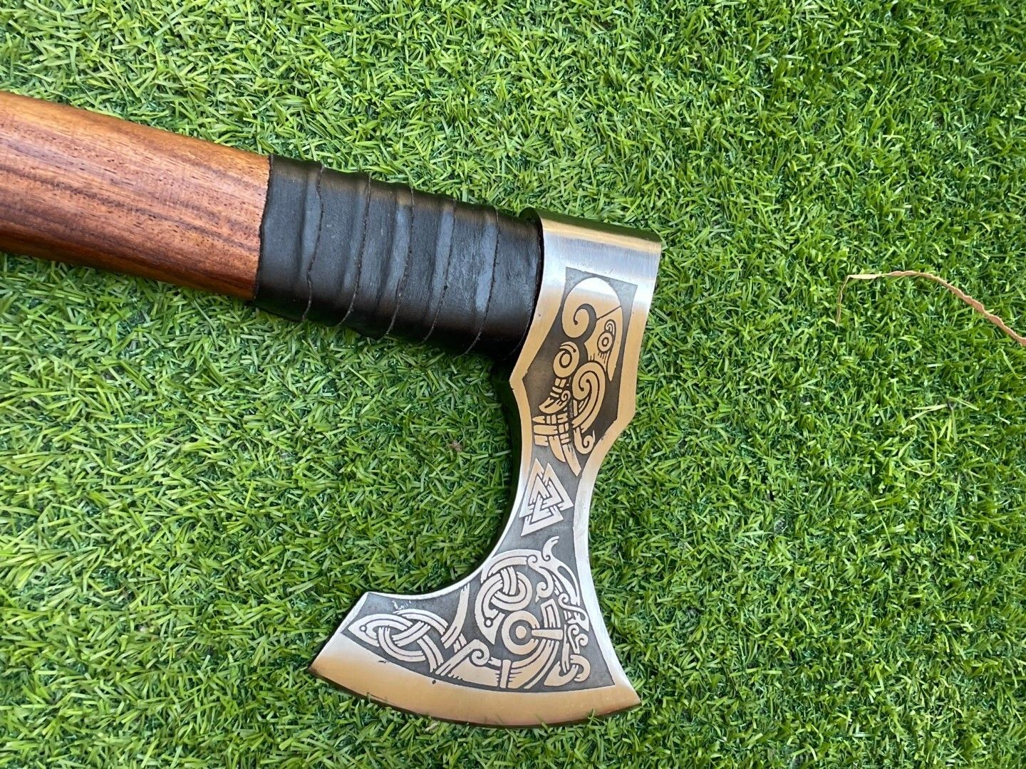 Custom Handmade Viking Hatchet Axe Premium Carbon Steel 21 Inch Bearded Axe