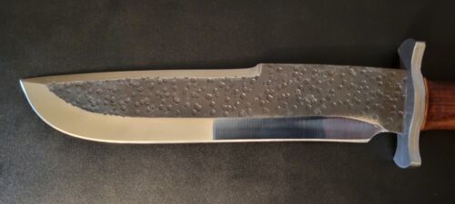 Cutlery 17.5" Handmade D2 Steel High Polish Hunting Bowie Knife with Hardwood Handle