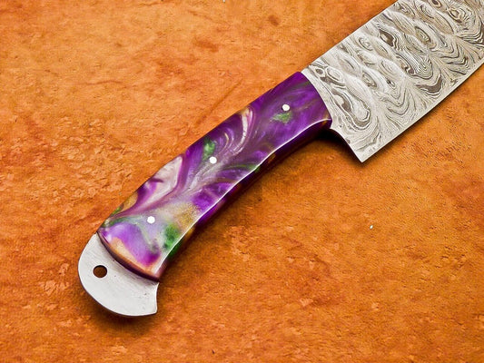 12" Professional Chef Knife Damascus Blade Kitchen Knife with Resin Handle
