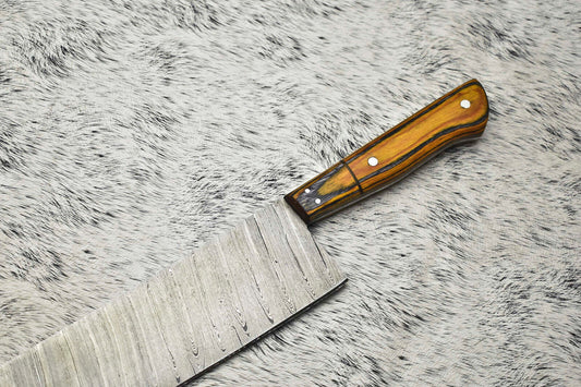 Cutlery Salvation 12" Handmade Damascus Steel Full Tang Chef Knife – 384 Layers, Professional Kitchen Blade