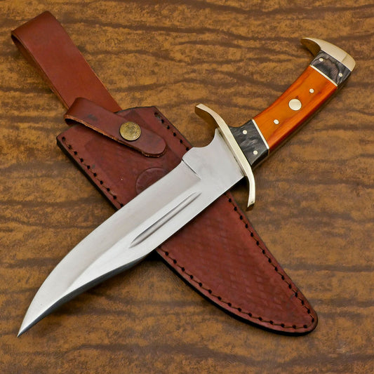 Handmade D2 Steel Full Tang Bowie Knife | Hunting & Sporting Fixed Blade 12"