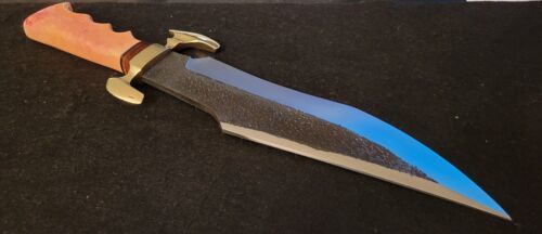 Custom 12-Inch Handmade D2 Steel Big Bowie Hunting Knife – Knife Expert Edition