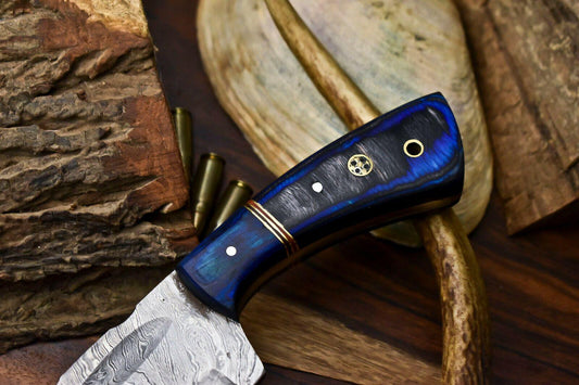 Custom Handmade Damascus Steel Chef Chopper Knife – 384 Layer Forged Blade