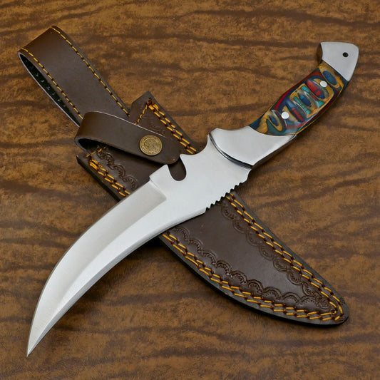 Ranger D2 Bowie Knife | 12-Inch Full Tang Blade with Pakka Wood Handle