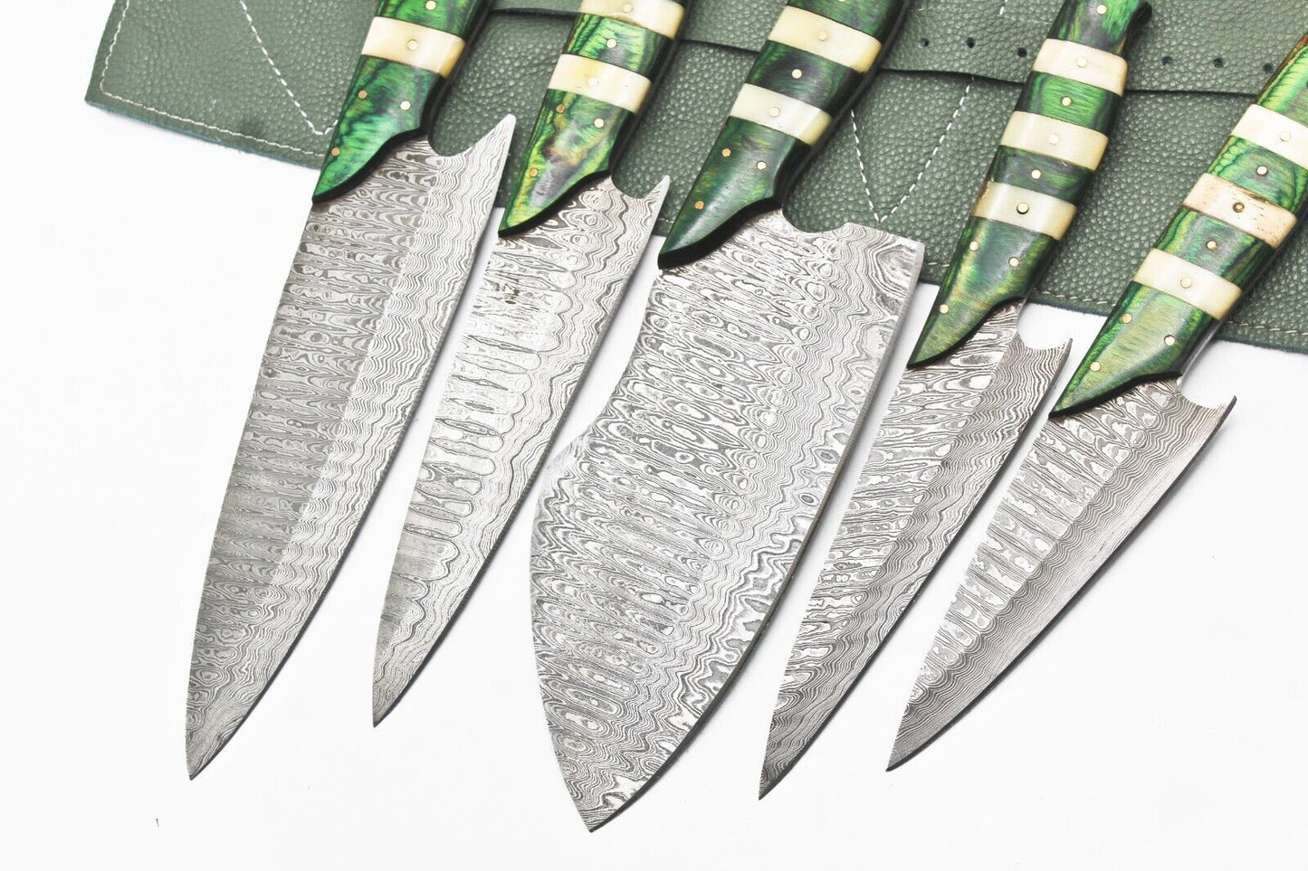Handmade Damascus Steel BBQ & Chef Knife Set 9–13" | Hand Forged Kitchen Knives