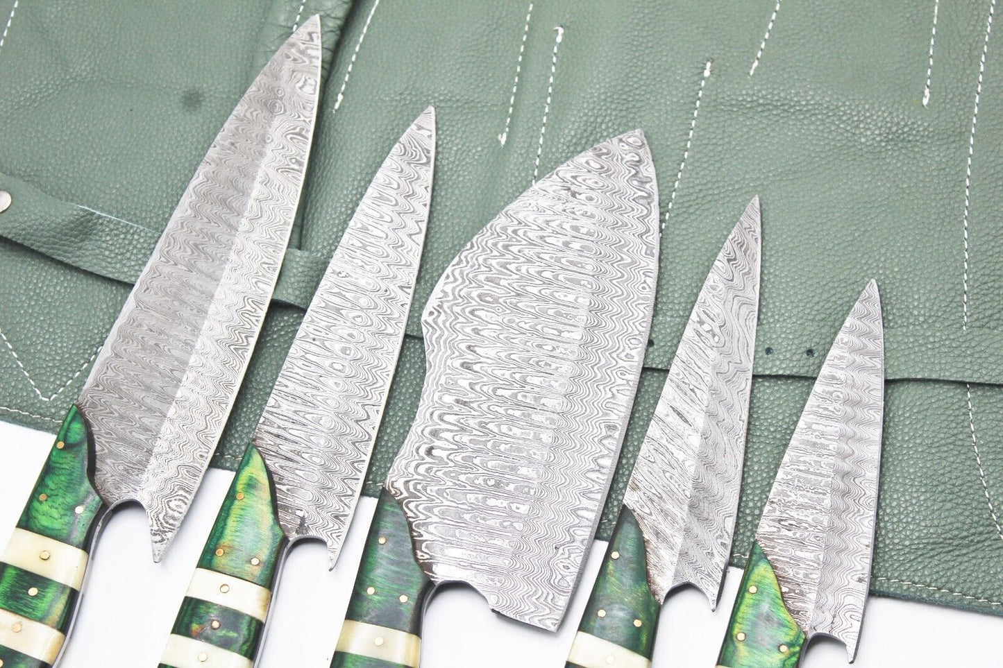 Handmade Damascus Steel BBQ & Chef Knife Set 9–13" | Hand Forged Kitchen Knives
