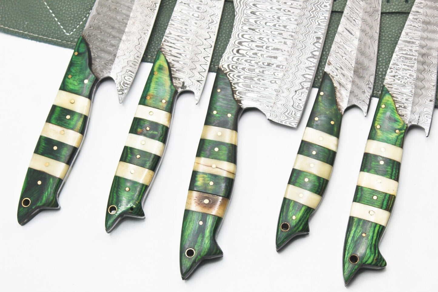Handmade Damascus Steel BBQ & Chef Knife Set 9–13" | Hand Forged Kitchen Knives