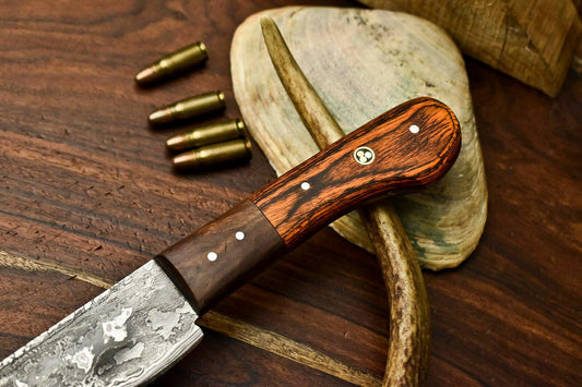 Hand Made Damascus Steel Blade Chef Kitchen Full Tang Knife | Handmade Premium Knife