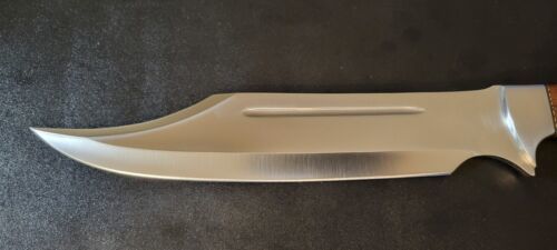 15" Handmade Full Tang D2 Tool Steel Classic Bowie Knife – 6.09MM Thick Blade with Leather Sheath