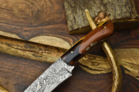 Handmade 12" Damascus Steel Chef Knife Full Tang Kitchen Knife Hand Forged Blade