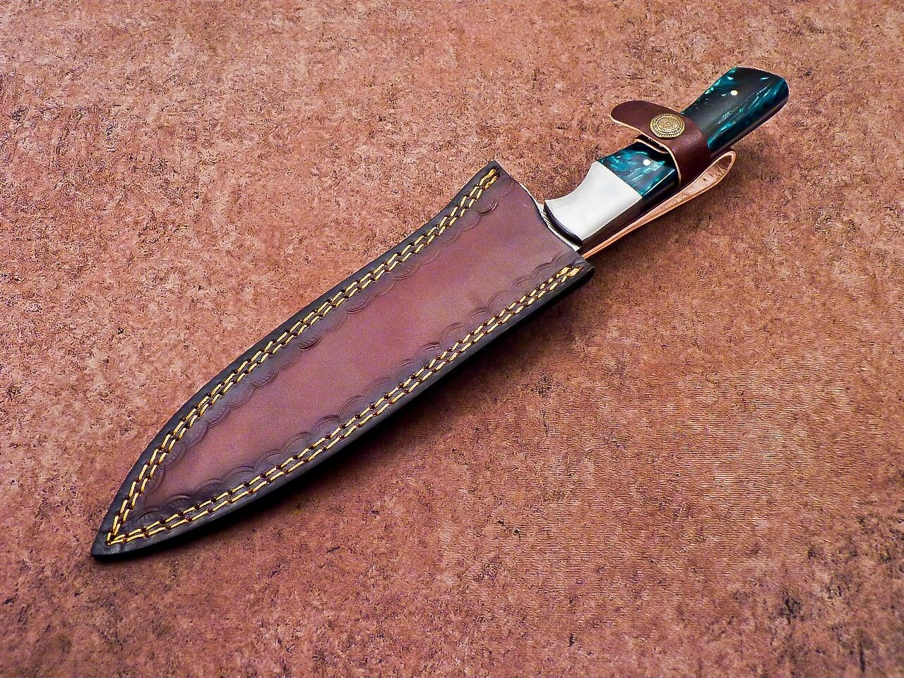 12" Professional Chef Knife Damascus Blade Kitchen Knife Resin Handle