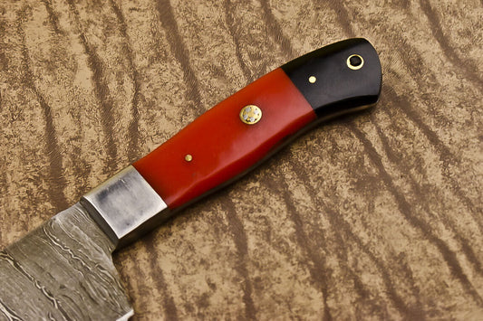 Handmade Damascus Steel Corian Hunting Everyday Carry Chef Knife
