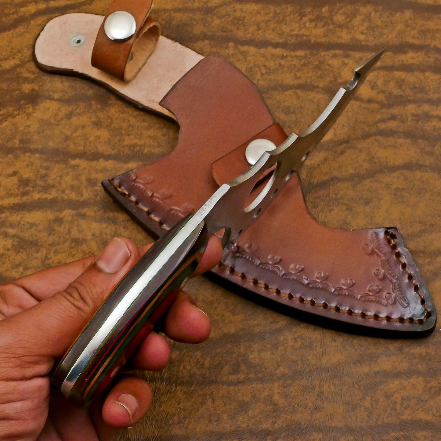 Handcrafted 12-Inch D2 Steel Full Tang Jumbo Bowie Hunting & Camping Knife