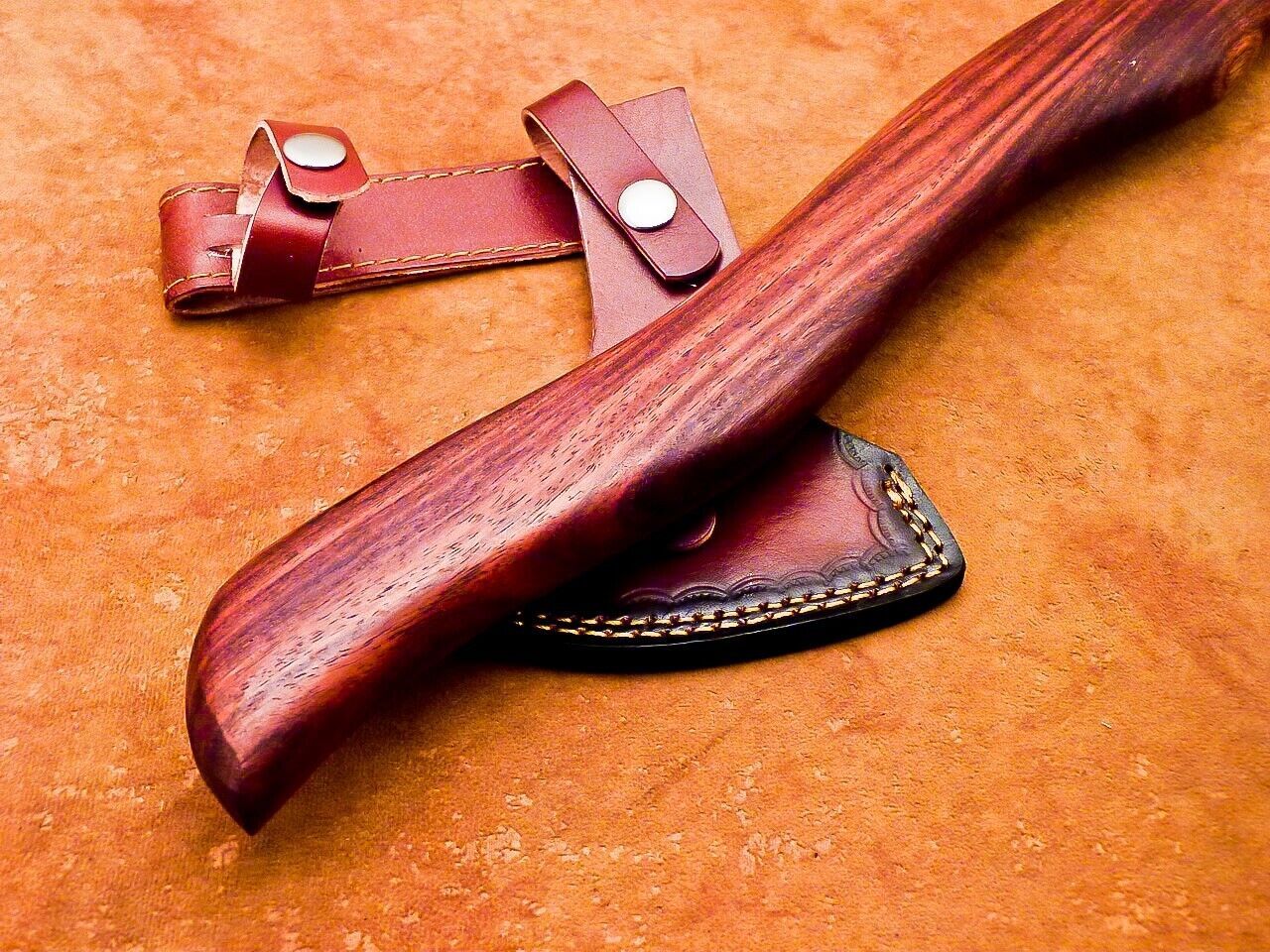 Hand Forged Carbon Steel Bearded Viking Tomahawk Axe 16 Inch Wooden Handle