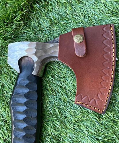 Hand-Forged 19" Viking Hatchet – Premium Carbon Steel Axe with Wooden Handle