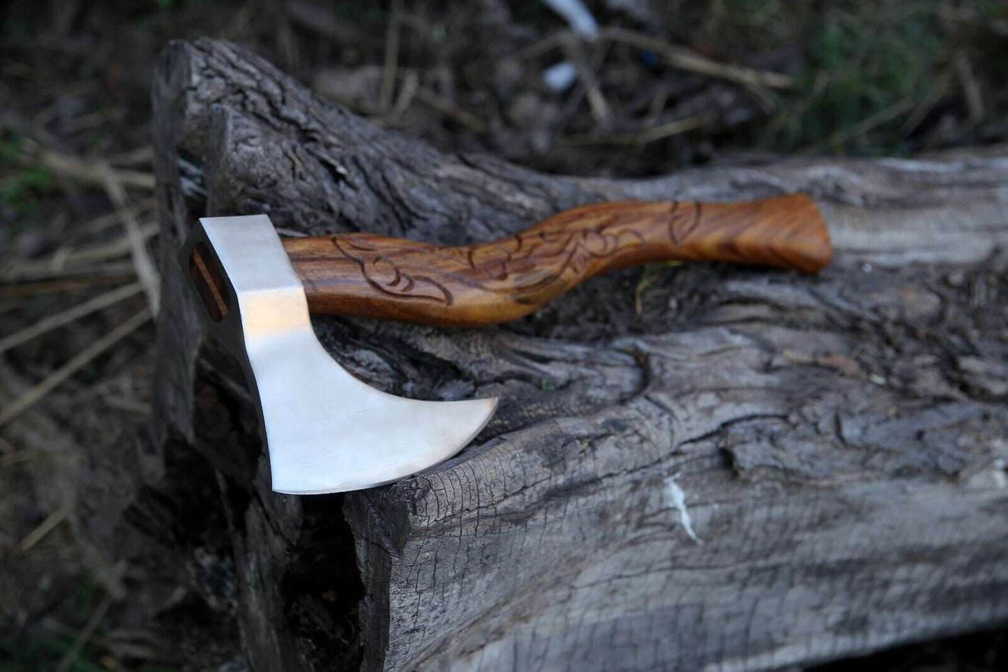 Handmade Stainless Steel Viking Hatchet Tomahawk Hunting Axe