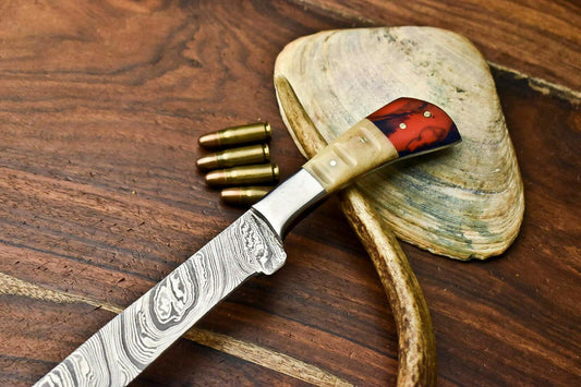 Hand Made Damascus Steel Blade Chef Kitchen Full Tang Knife | Premium Handmade